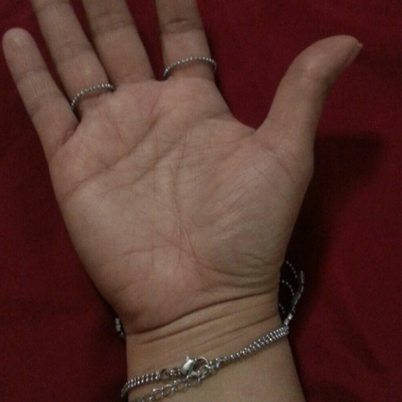 Silver plated with rhinestones Bracelet/Ring - Picture 2 of 4