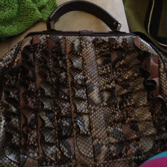 JS animal print purse