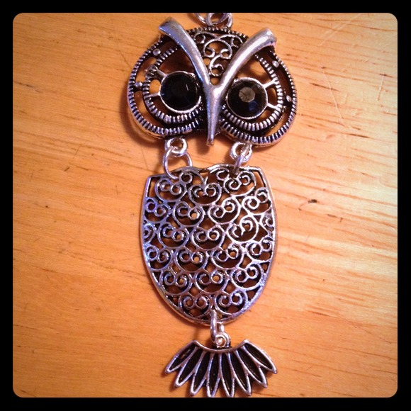 Owl Rhinestone Necklace