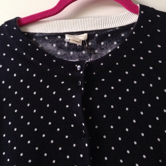 J Crew Cardigan hand painted cotton sweater. - Picture 3 of 3