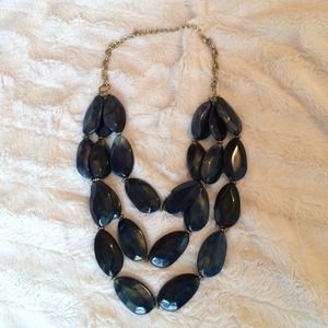 Navy Statement Necklace