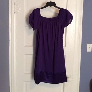 Royal purple shift dress