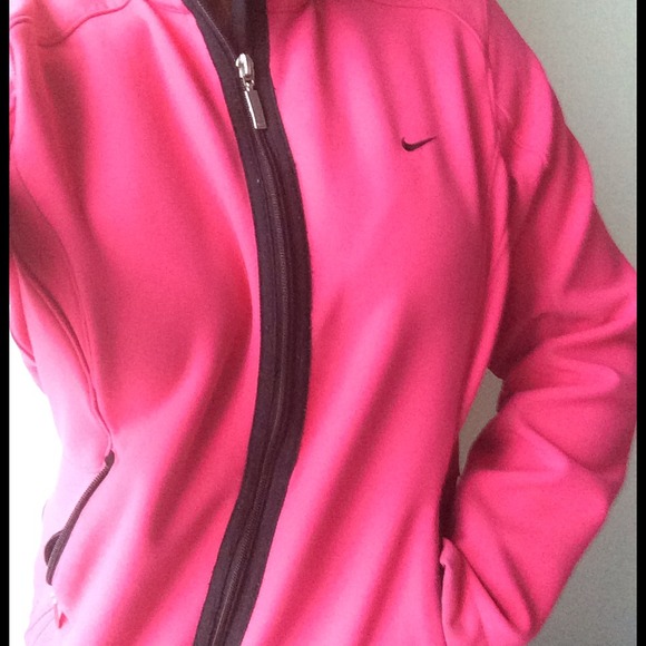 pink nike bubble coat