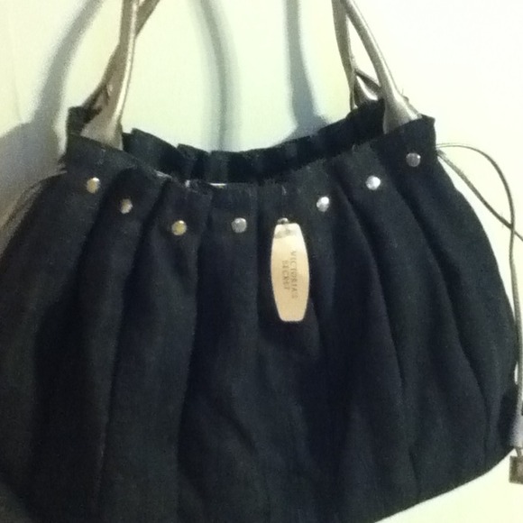 Victoria's Secret denim tote bag