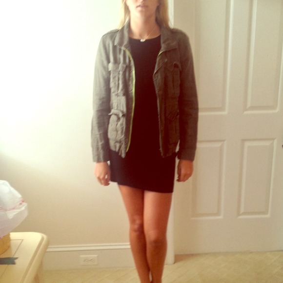 Free people green cargo jacket