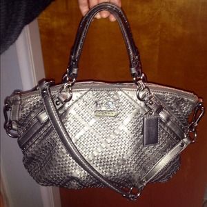 Coach Woven Leather Purse (Authentic)