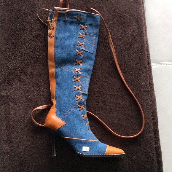 A unique boot backpack