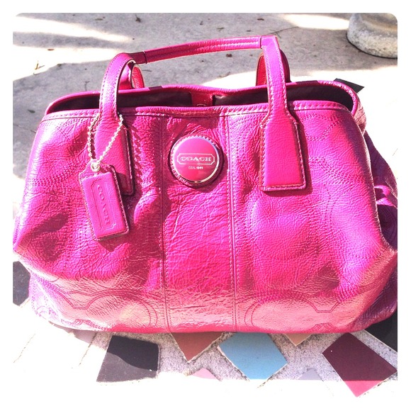 Authentic COACH Bag in fuschia berry color