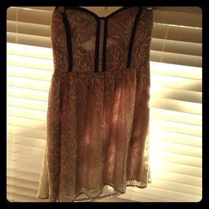 Urban Outfitters lace flare dress