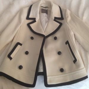 J Crew white Wool Peacoat ON HOLD