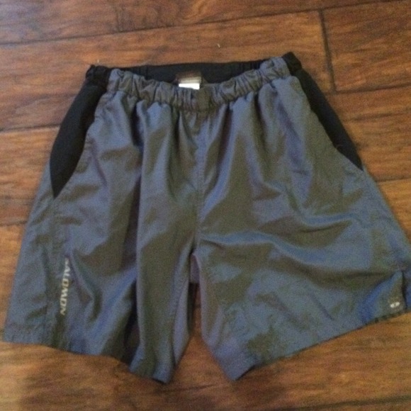 Men's salomon running shorts. Size large