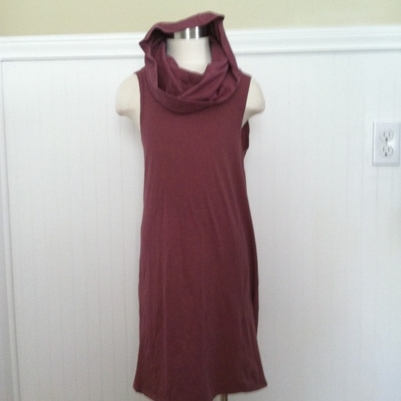 American Apparel teaberry cowl hood dress