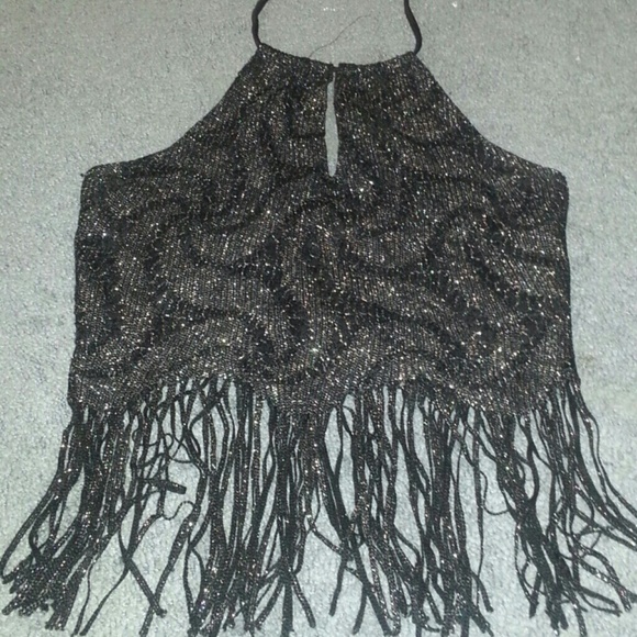 ↑↑Black && silver fringe↓↓