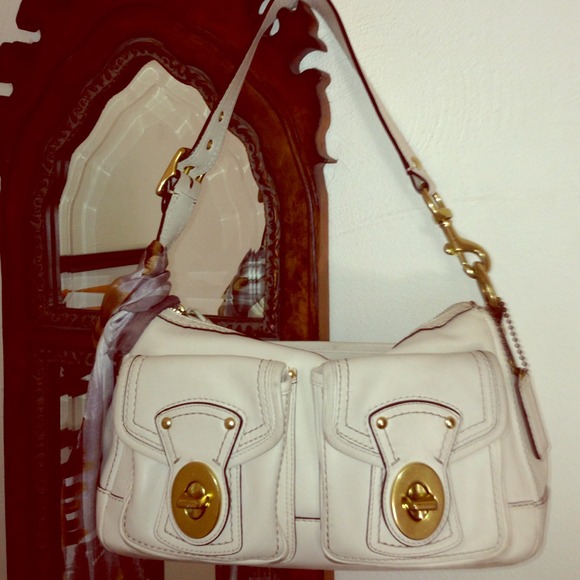 Cream colored Coach Bag