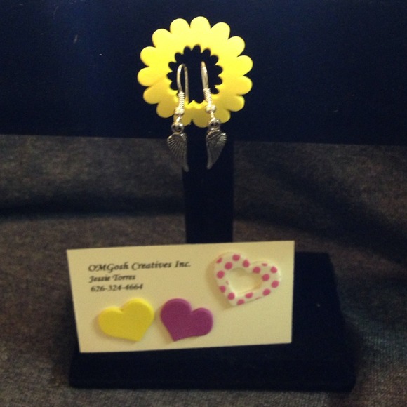 Omgosh Creatives wing sterling earrings - Picture 3 of 3