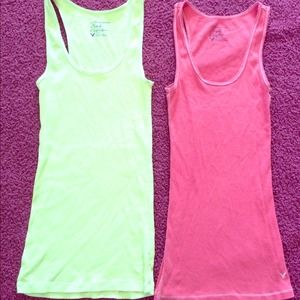 Two American eagle tank tops