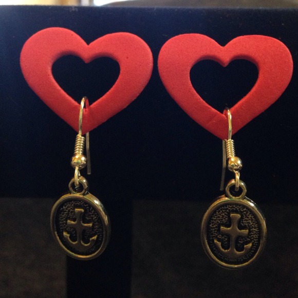 OmGosh Creatives Sterling Anchor Dangles - Picture 2 of 4