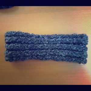 Gray knit headband/ear warmer
