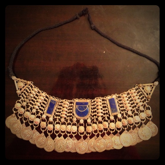 Lapis and silver necklace