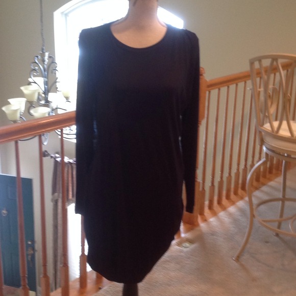 Black jersey dress