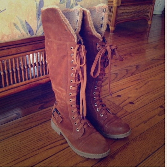 Laced Brown Boots