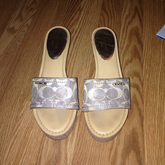 Authentic coach sandals
