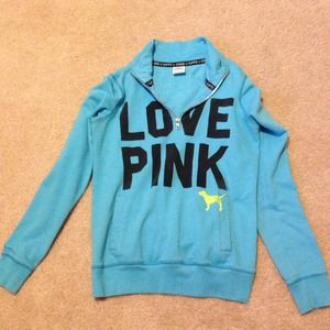 Blue Half-Zip VS Pink Hoodie