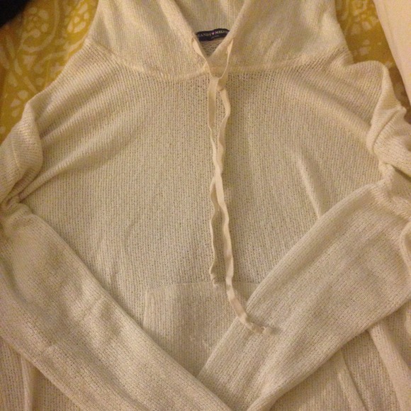 brandy melville knit hoodie