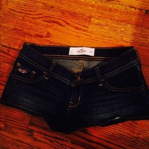 Dark Wash Hollister Shorts