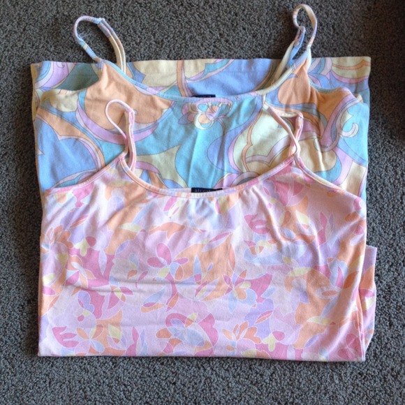 SOLD GAP cotton stretch tanks - set of 2