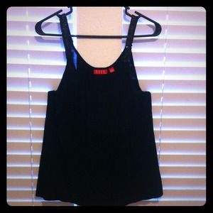 Black Tank Top with jeweled straps