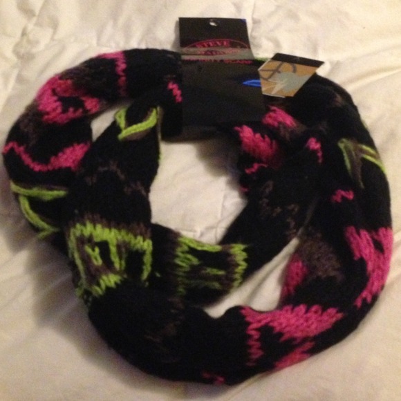 Neon Knit Infinity Scarf NWT - Picture 1 of 2