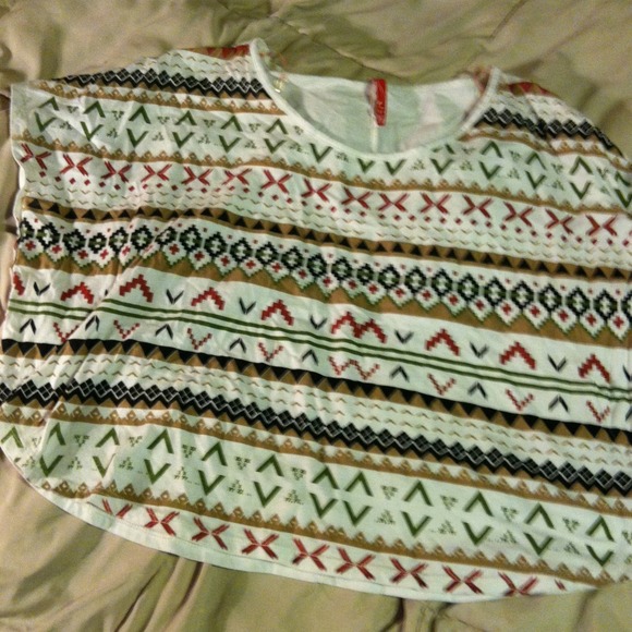 Tribal bat wing top