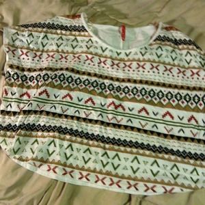 Tribal bat wing top