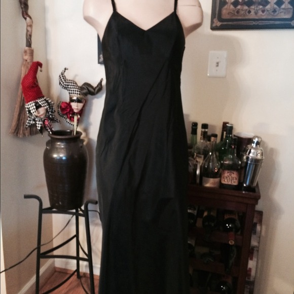 Barbizon vintage sexy black full slip 32