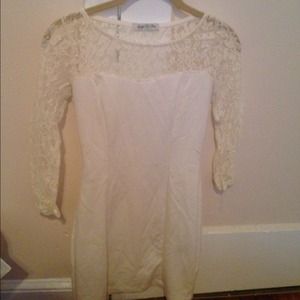 Cream lace dress
