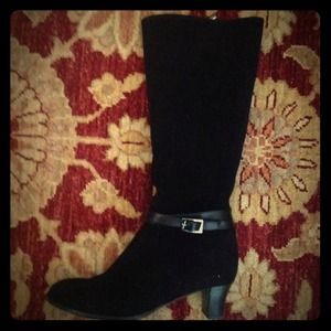 Black Suede Taryn Rose Boots