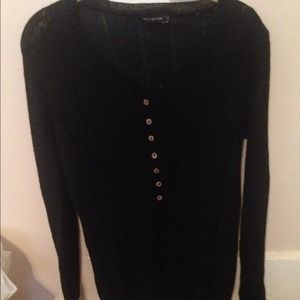 Black knit top
