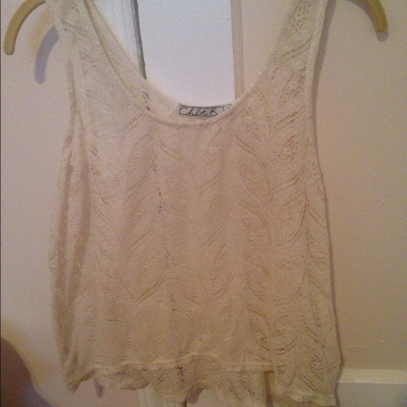 Lace Hi-Lo top