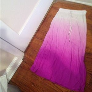Ombré maxi skirt