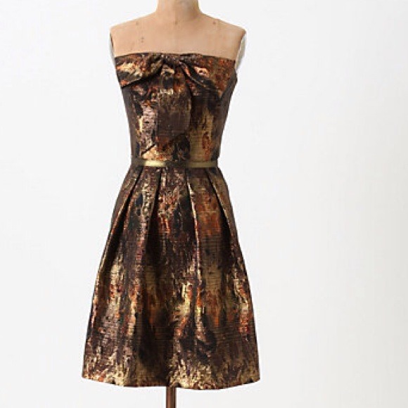 Anthropologie Samhain Metallic Dress by Eva Franco - Picture 1 of 4
