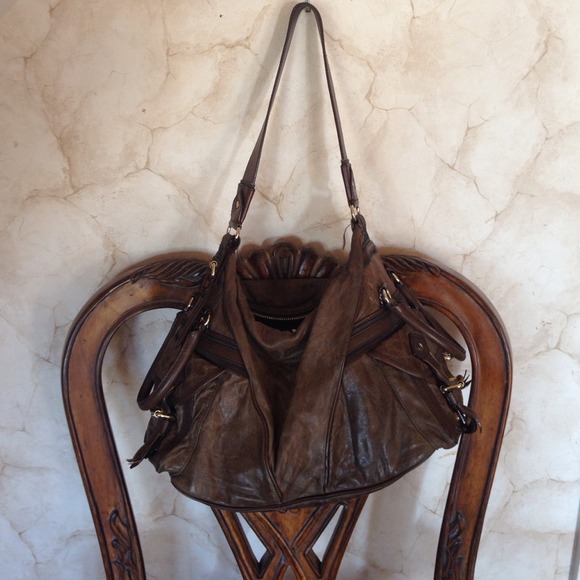 Price Reduction! L.A.M.B. Brown leather bag.