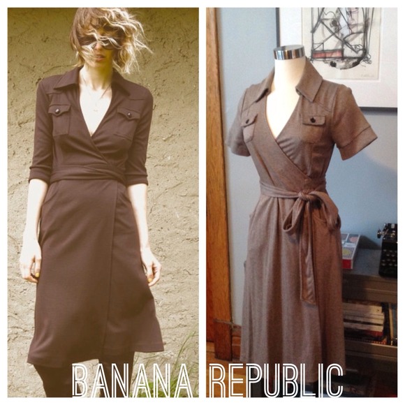 🎉SOLD!🎉 Banana Republic iconic wrap dress