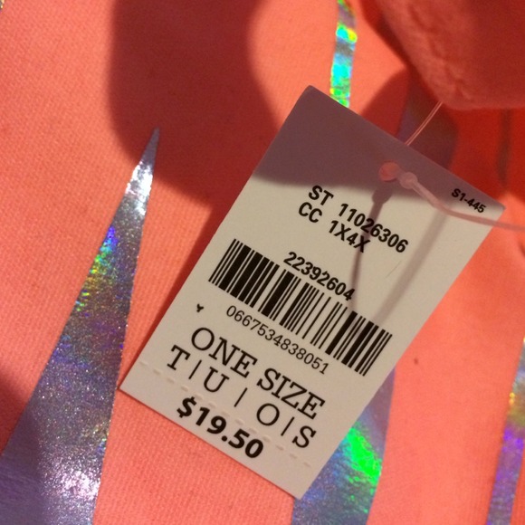 🎈SOLD🎈Large 18x24 NEW Peach Victoria Secrets Bag - Picture 2 of 2