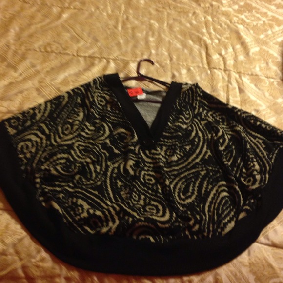 Hooded Poncho Sweater