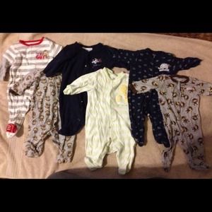 Baby boy footed pajamas