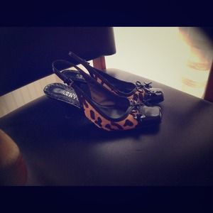 Franco Sarto leopard heels