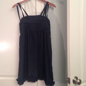 Betsy Johnson navy blue baby doll dress