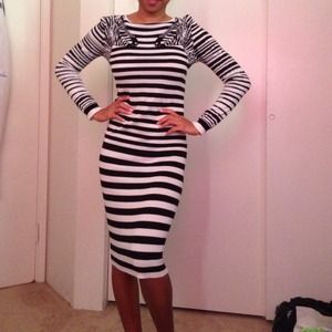 🎀 Brand new Alexander McQueen zebra print dress