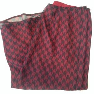 Red & black patterned Maxi skirt